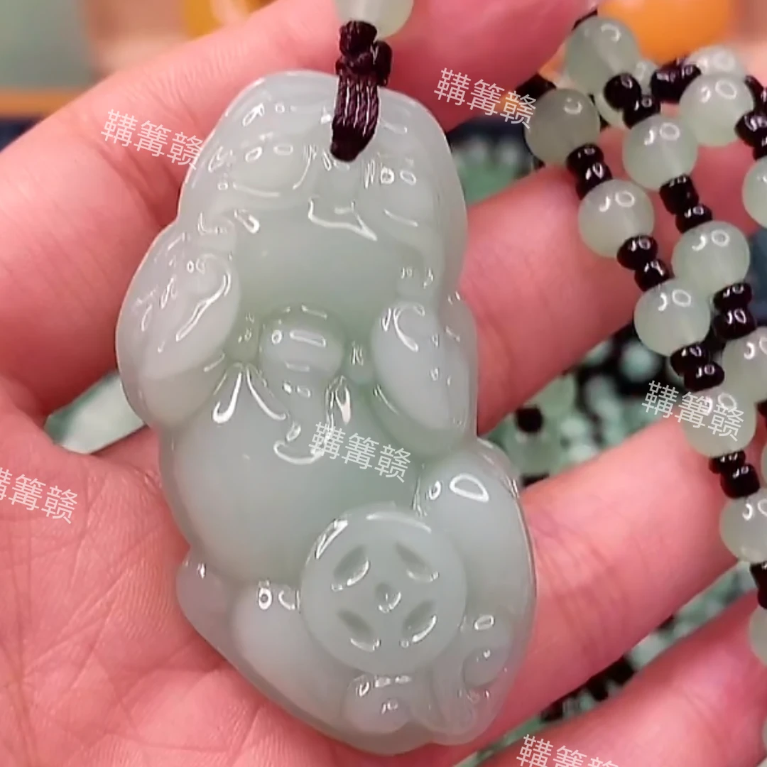 PXL1.浅绿貔貅经典百搭情侣款吊坠项链