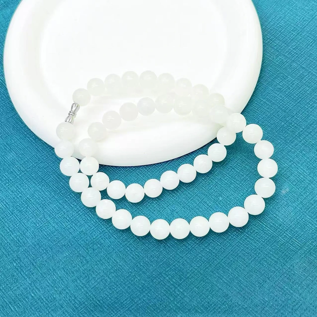 【表哥专属】天然新疆和田玉卡10MM单颗DIY项链（标配证书）Y27