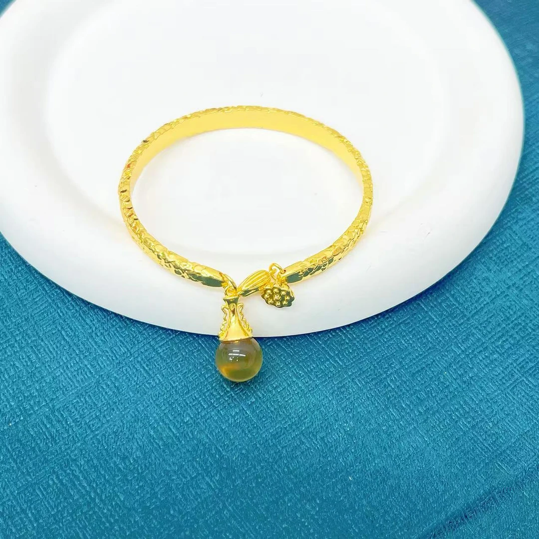 【表哥专属】天然琥珀两世欢设计款碎冰冰豪华手镯（标配证书）K545