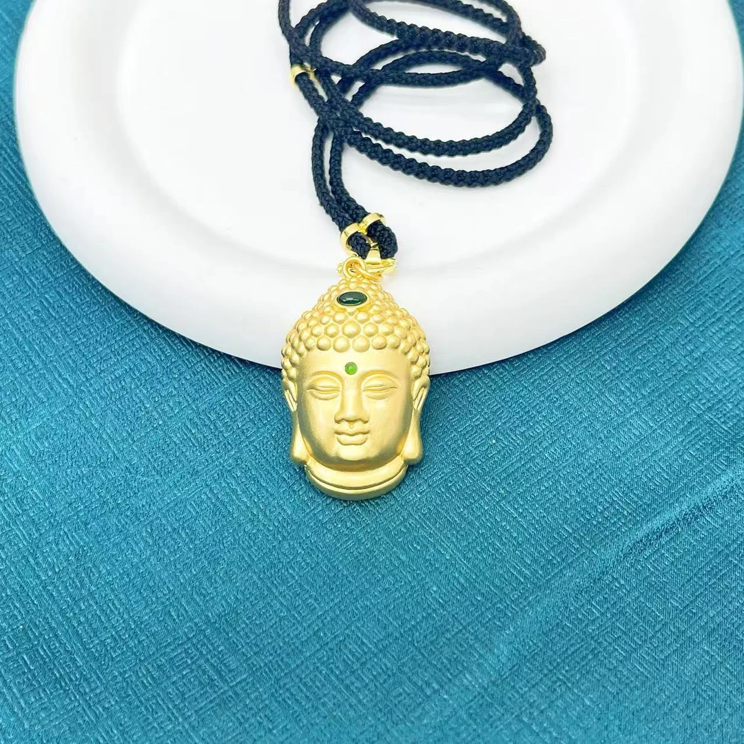 【传杰专属】天然A货翡翠满绿设计款佛头佛相吊坠（赠高货绳）S198