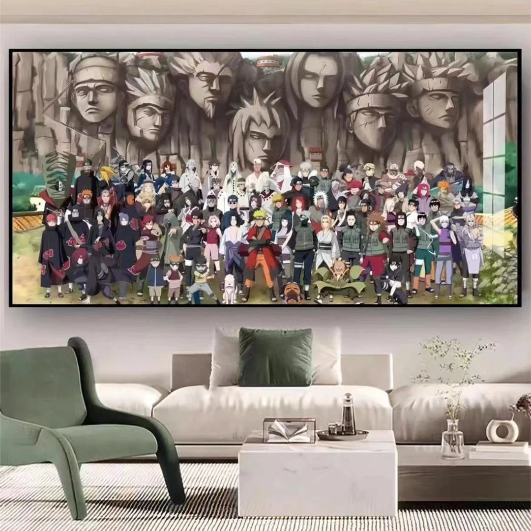 【火影】全员合集电竞房客厅卧室现代装饰画PVC40*80