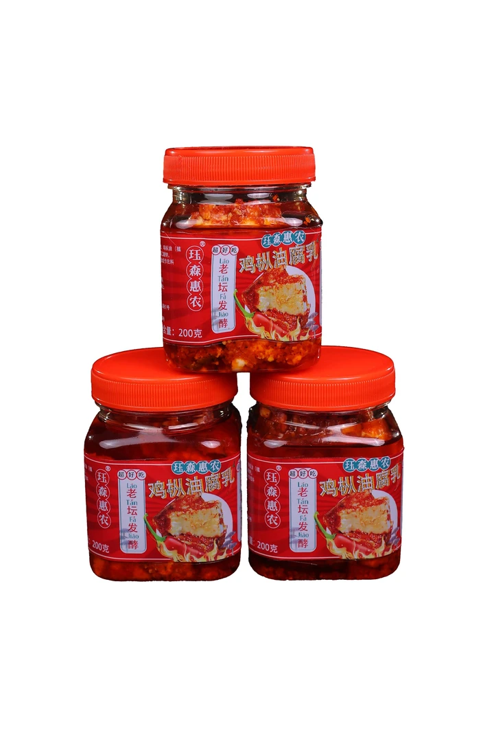 珏森惠农减盐版腐乳 口感绵密香味浓 油腐乳夹馍 云南鸡枞油腐乳