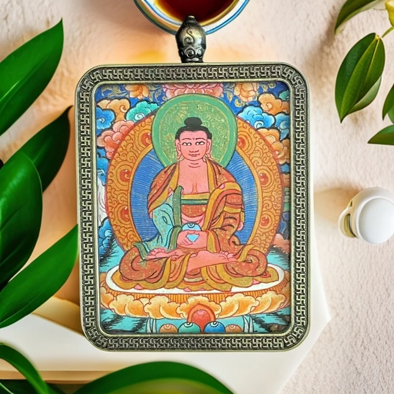 【文川手绘】手绘阿弥陀佛唐卡