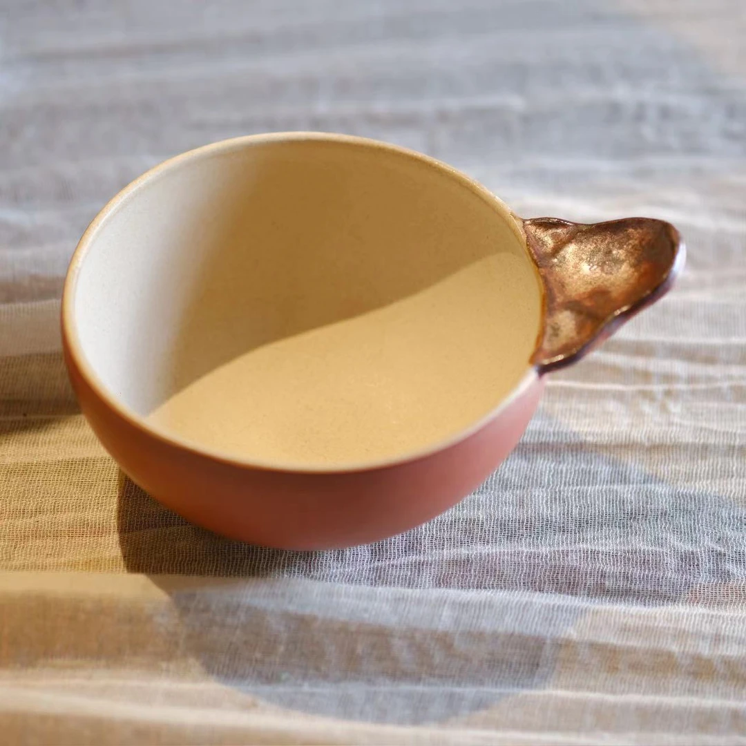 小喜宅 喜小红单耳碗（口径10.5cm）