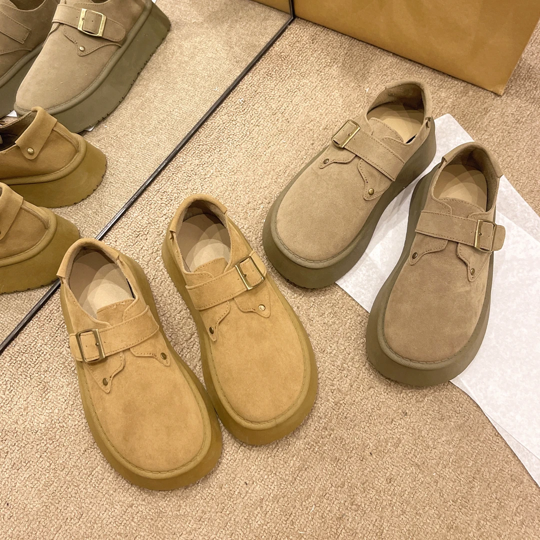 小个子专属网红勃肯鞋女款2025早春新款厚底森系时尚休闲潮鞋单鞋