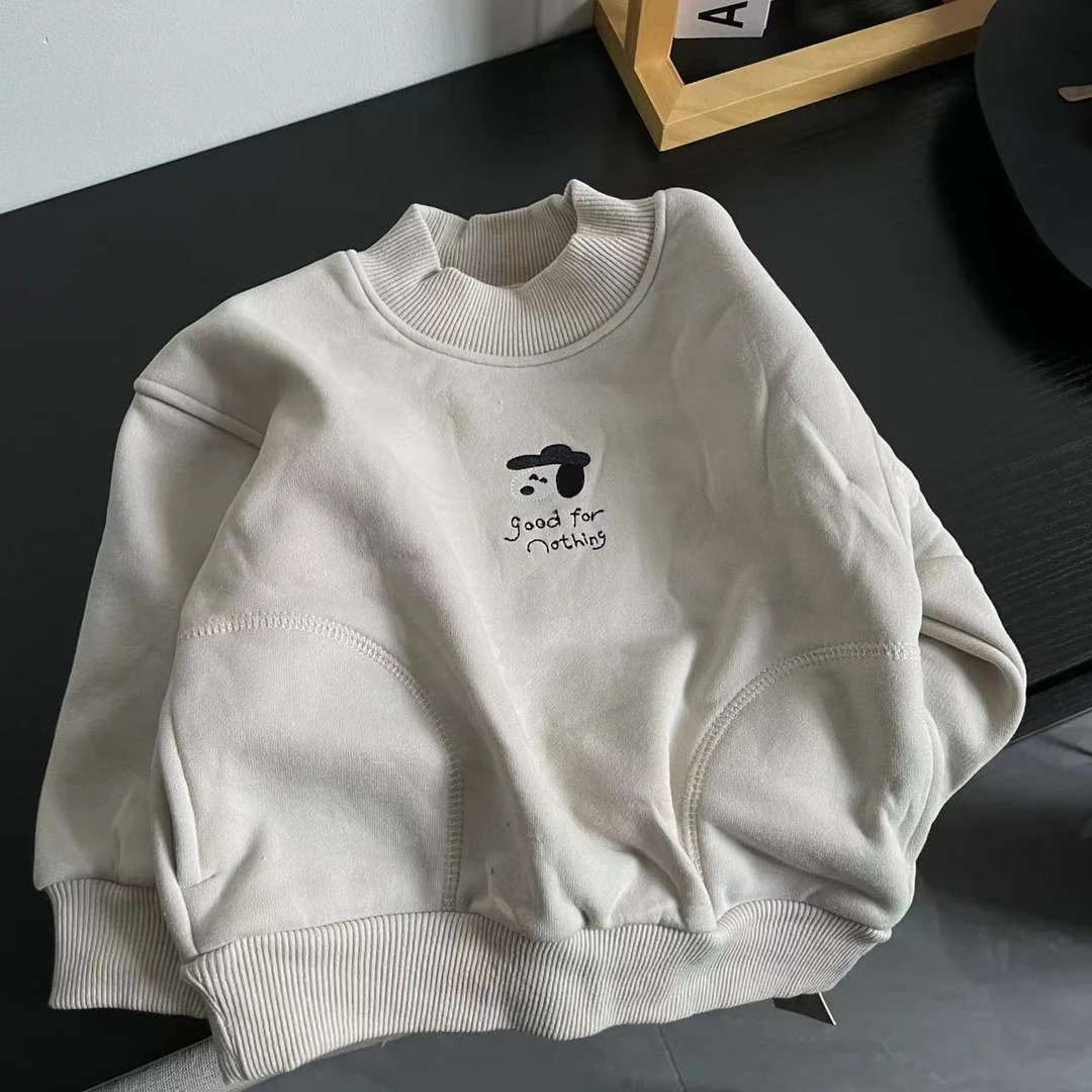 【MJL】冬款 韩版  个性 儿童加绒卫衣 CY3735