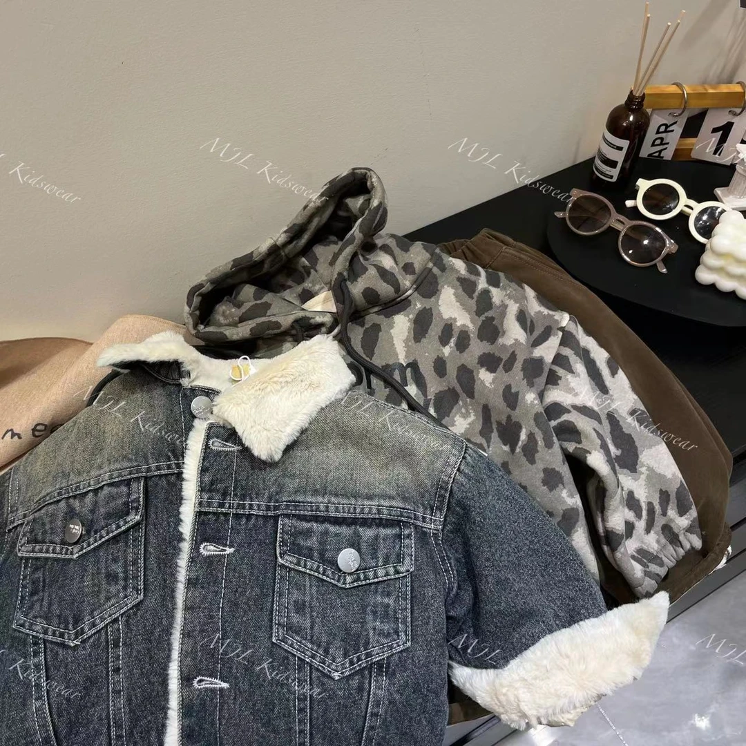 【MJL】冬款 韩版 外套 卫衣 休闲裤儿童组合套装C681