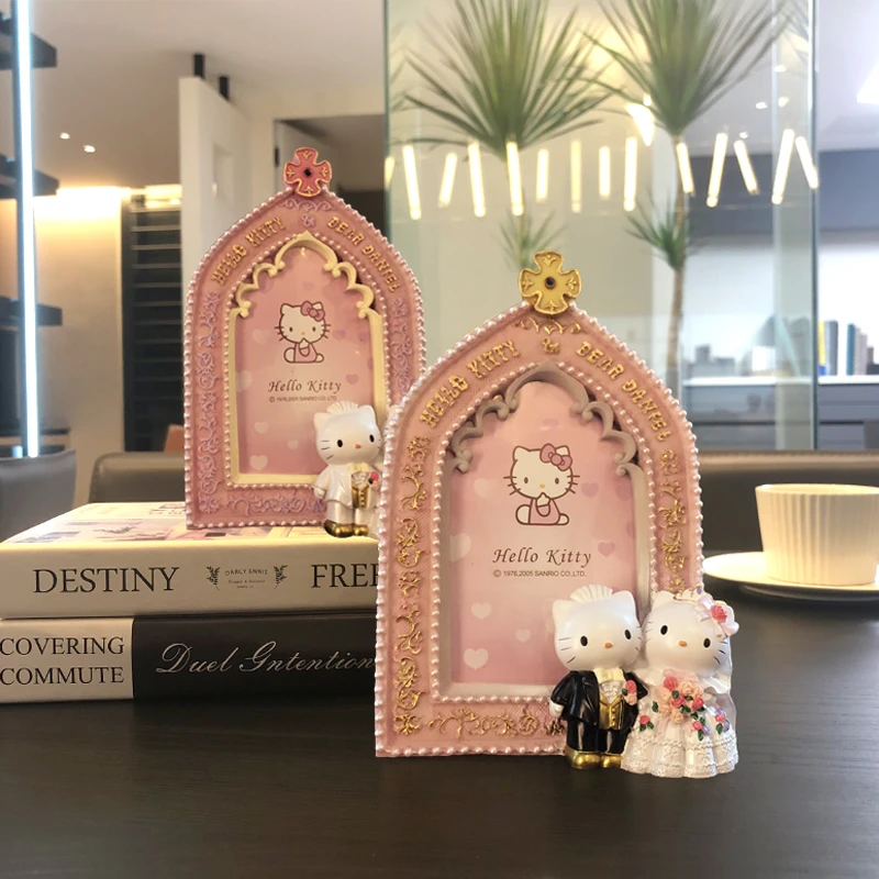 三丽鸥Hello kitty便携创意相框相架 情侣卡通儿童生日礼物礼品