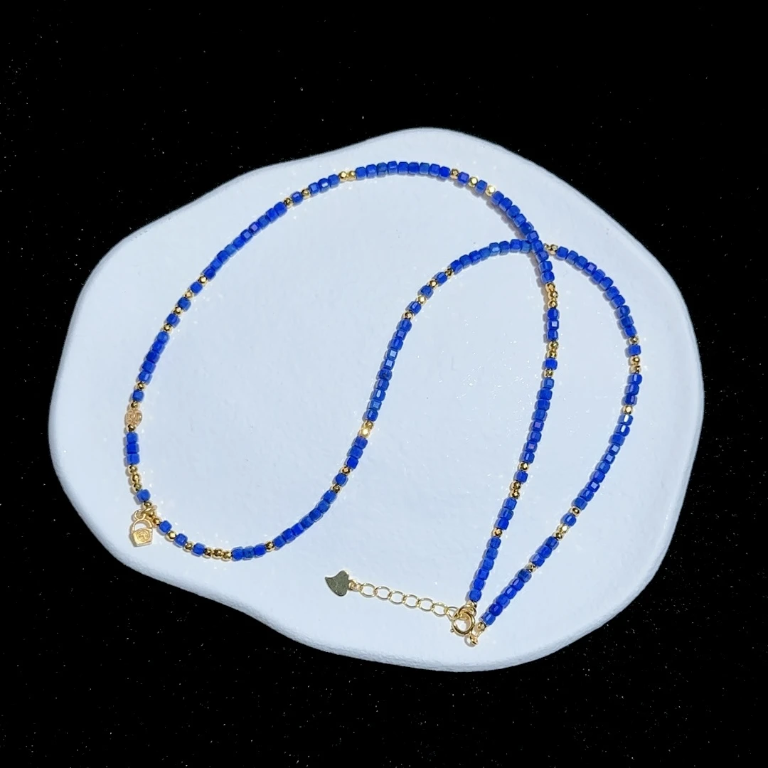 【一桶今 】阿富汗青金石项链（天然珠宝多样性发其一）