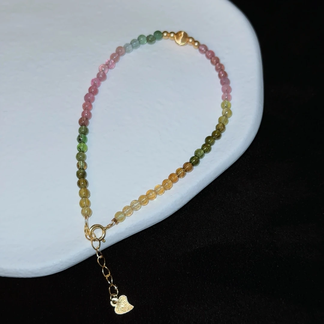 【人间彩虹高高兴兴】碧玺手串（天然珠宝多样性发其一）