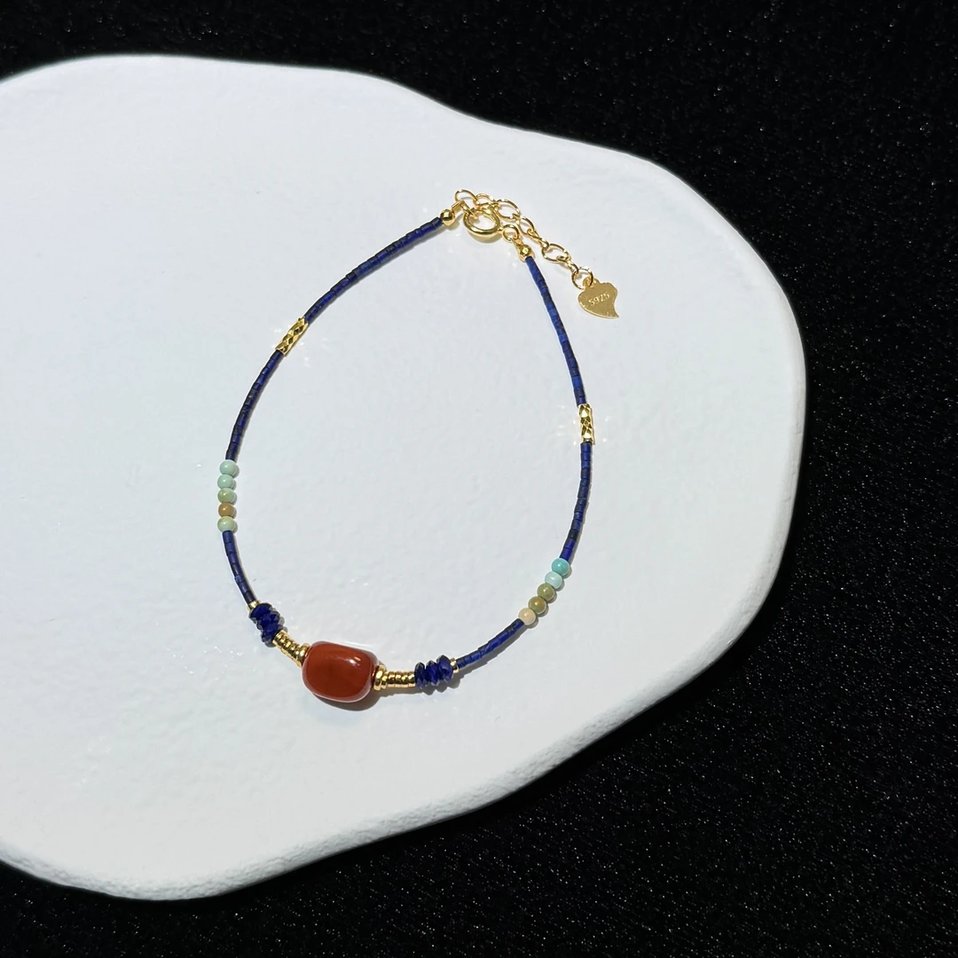 【才运发】阿富汗青金手链（天然珠宝多样性发其一）