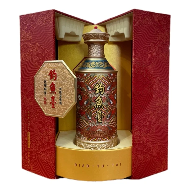 醉不让【乾隆御笔】2022年钓鱼台云锦皇酱酒53%Vol500ml