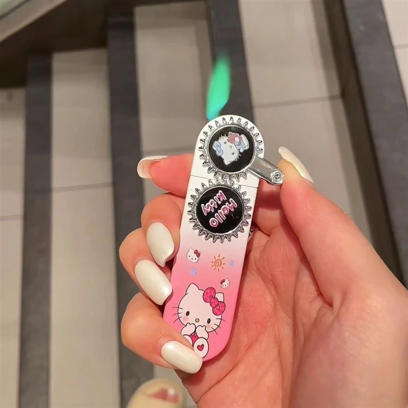 时尚可爱甜色系彩绘库洛米卡通帕恰狗齿轮锌合金防风创意打火机