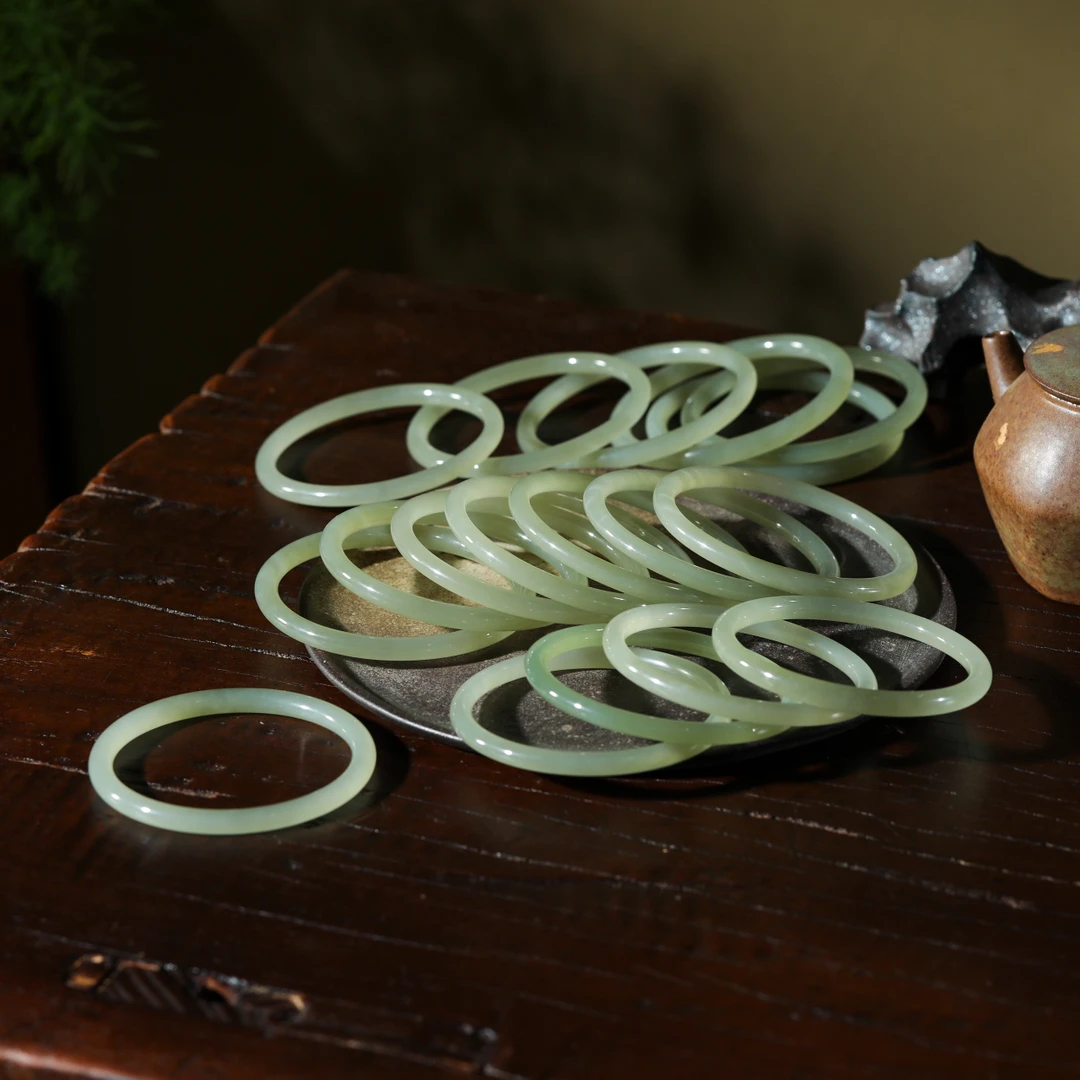 【意婵】天然高品和田玉晴水手镯（多样性发一）-907139