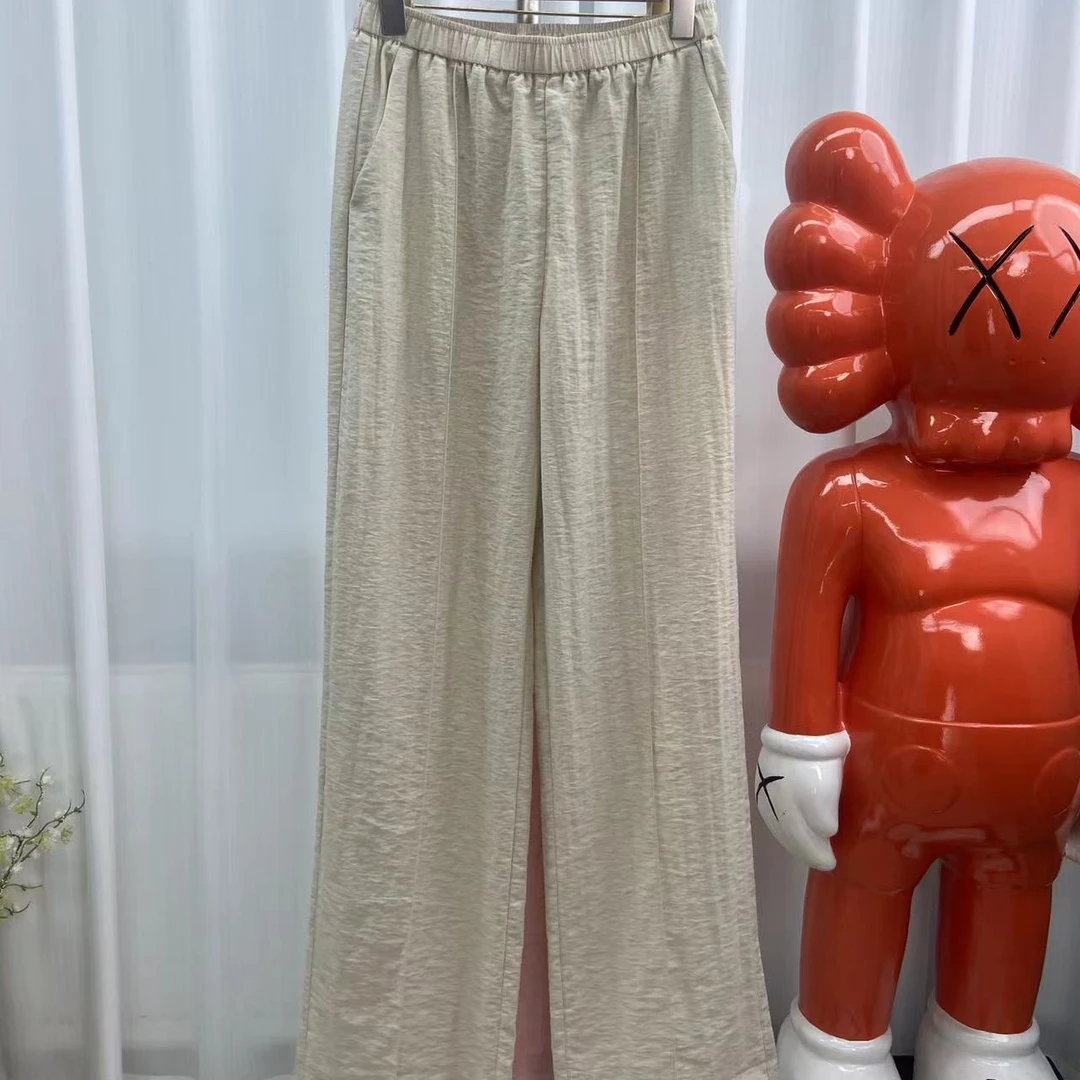 南油|2024夏季阔腿窄版直筒裤垂感长裤时尚百搭女裤88023