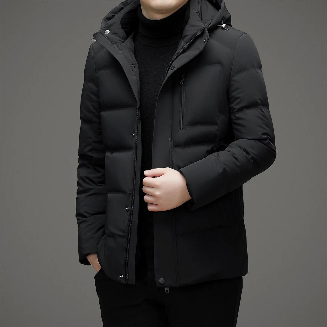 年货款男士冬季加厚商务羽绒服男款爸爸装连帽防风保暖02