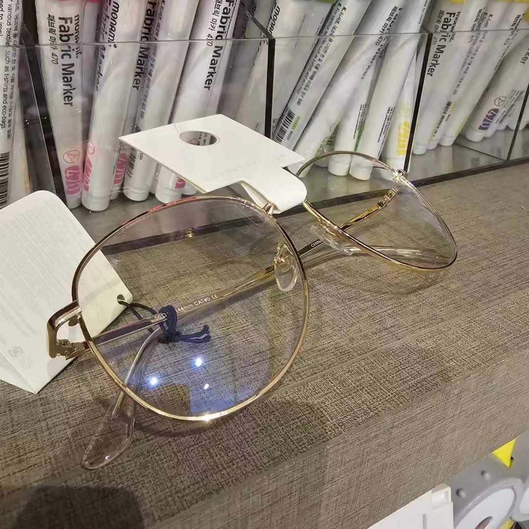 24053006B 高品质金属文艺防蓝光眼镜防辐射平光镜