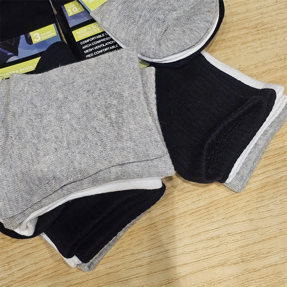 24111831A 吸湿透气速干男士运动袜中筒3双