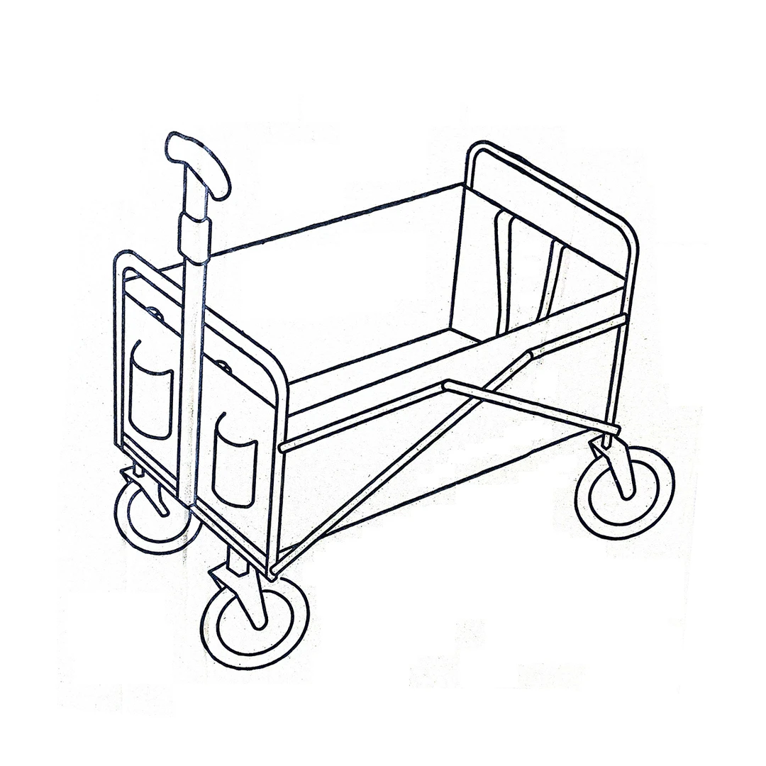 户外野营露营车营地车折叠野餐车 24051501D