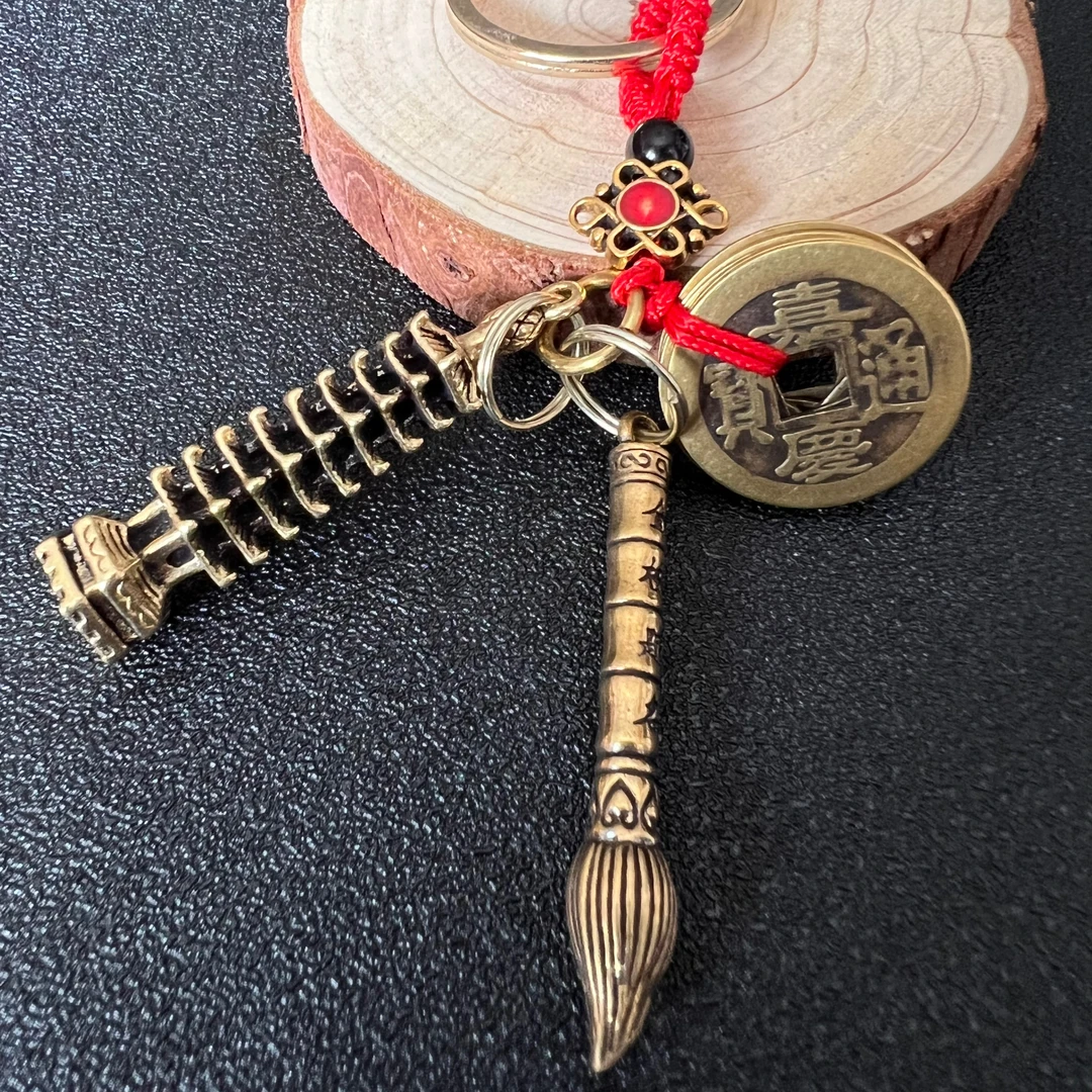 文昌塔金榜题名步步高升钥匙扣摆件