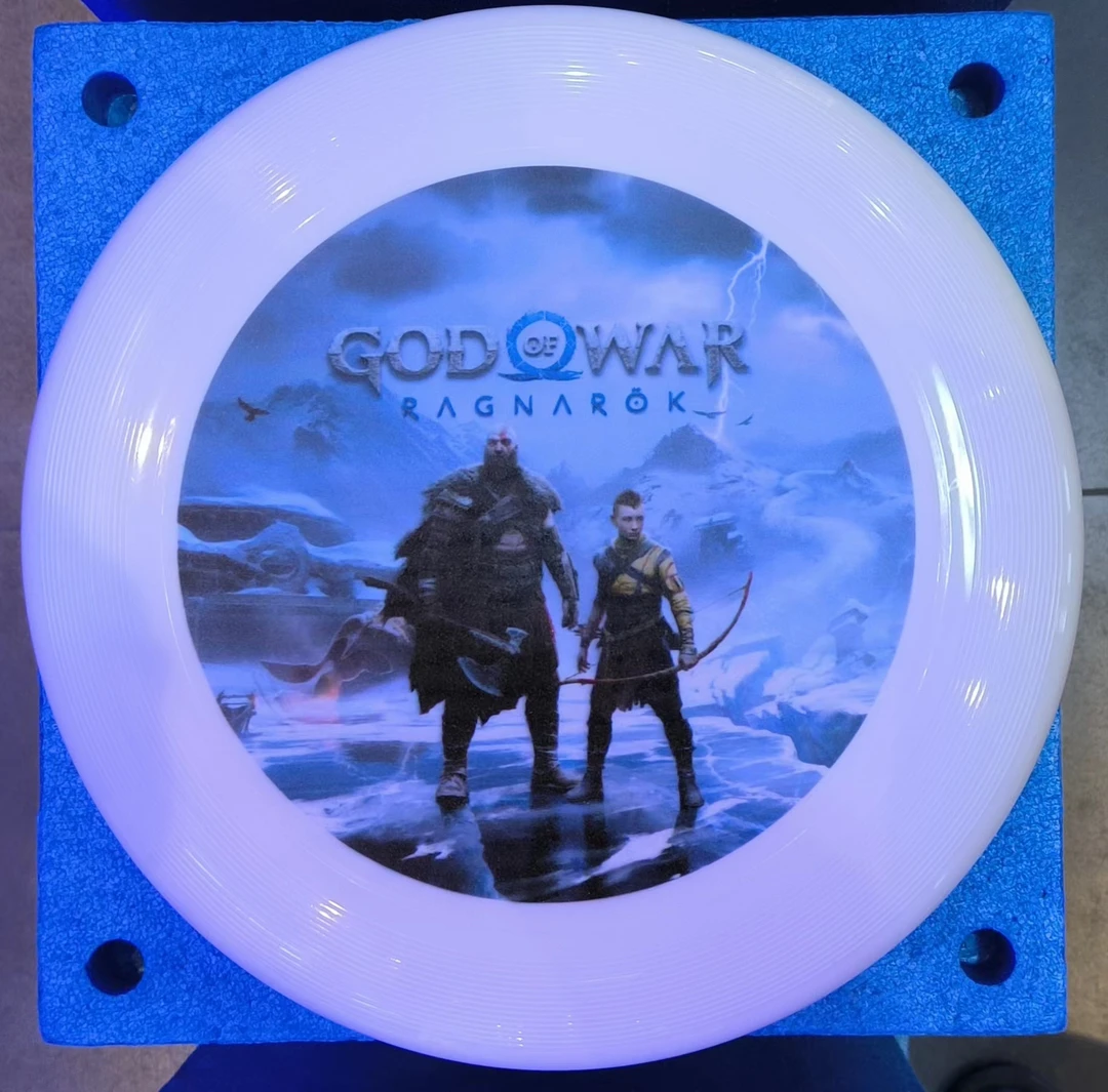 PS5游戏纪念品，战神飞盘