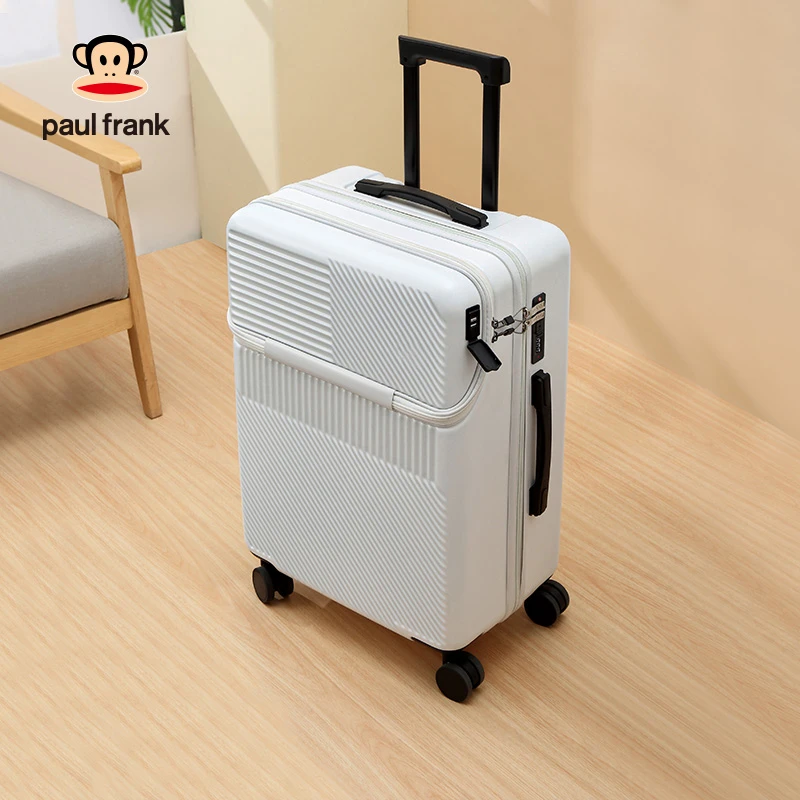 paul frank/大嘴猴登机行李箱旅行行李箱网红白色时尚户外防水