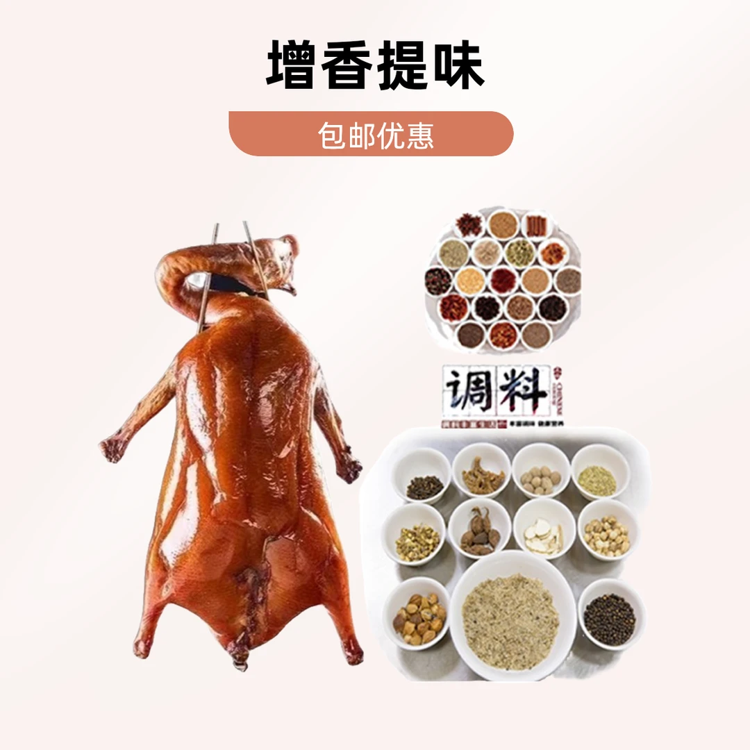 正宗广式烧鸭烧鹅肚料腌制料增香五香盐烤肉经典烤鸭店调料专用