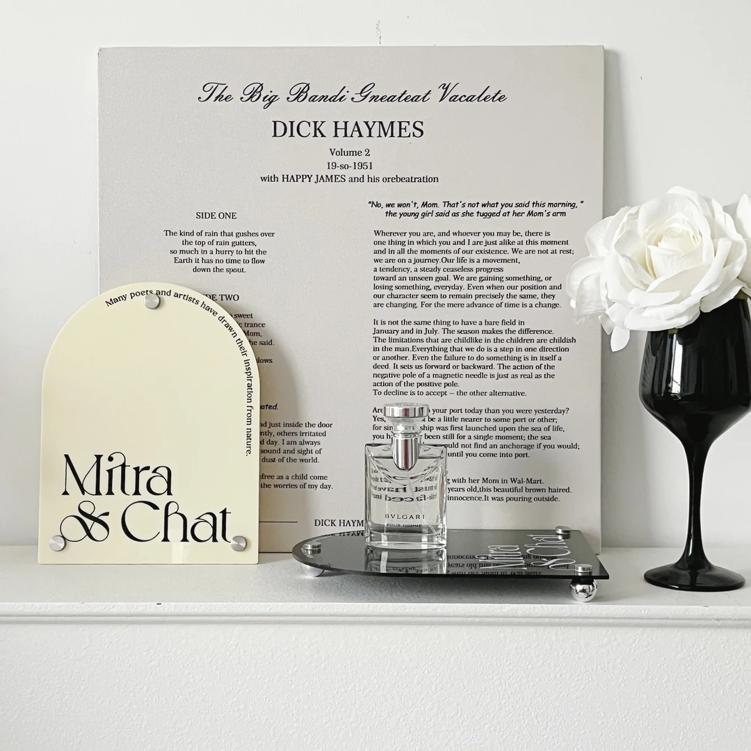 亚克力托盘ins风摆拍道具摆件高级小众感玄关香薰香水收纳