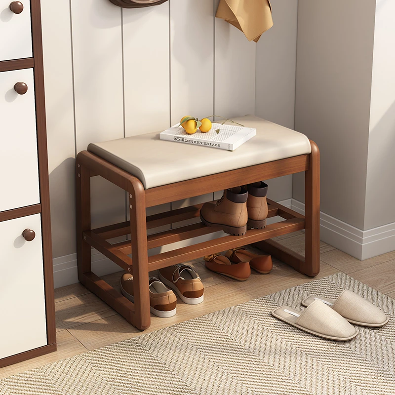 轻奢换鞋收纳凳储物凳有机皮家用可坐式玄关简易防尘长条床尾