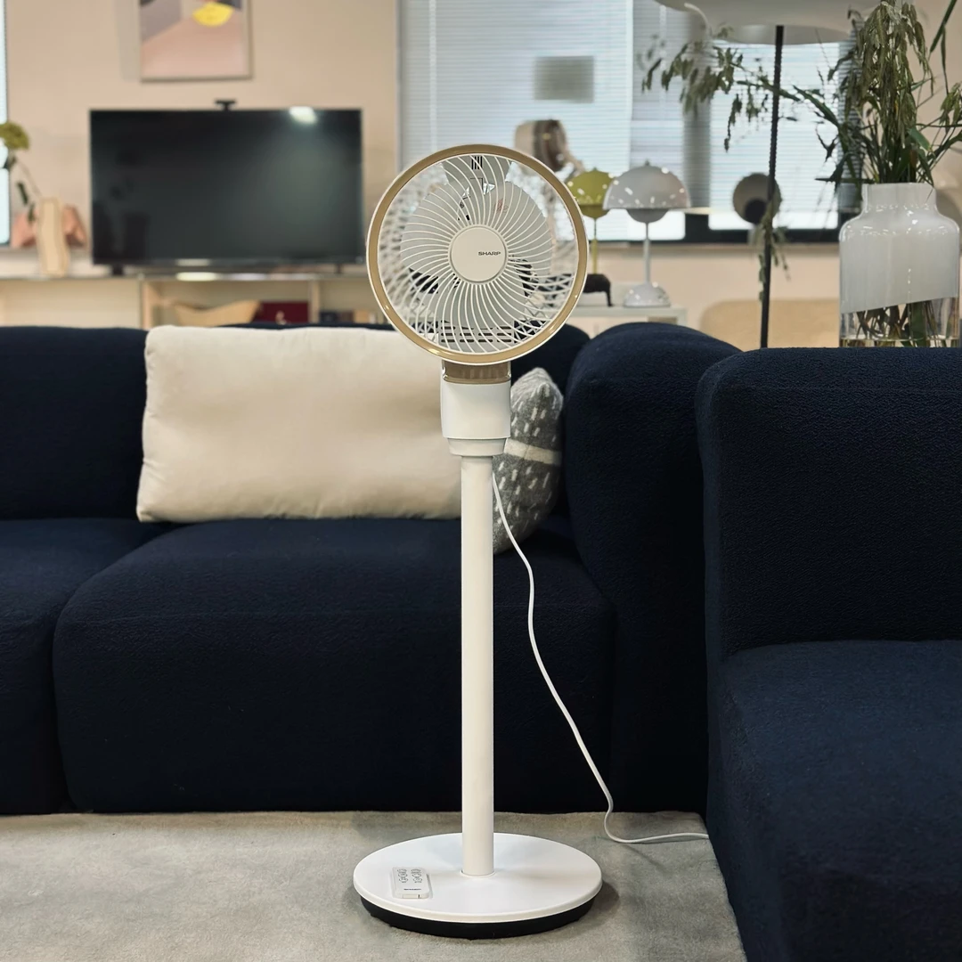 Sharp/夏普遥控款小型空气循环扇(定时+触控+离子群净化除菌)立式