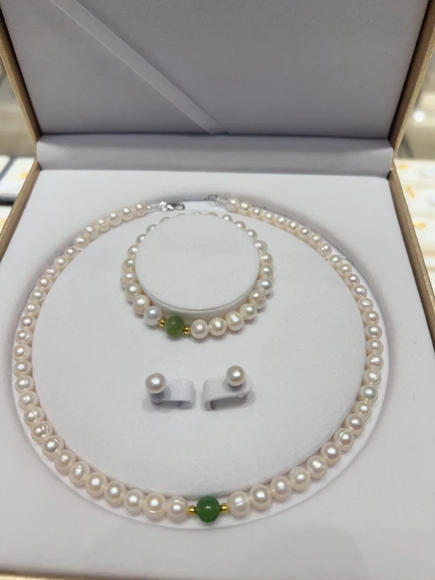 合金仿珍珠吊坠 夏季必备珍珠套盒