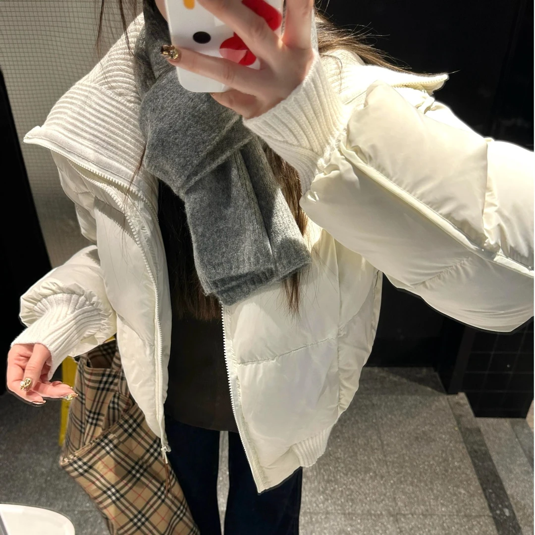 MARIE.COCO韩系纯色保暖棉服女时尚冬季新款潮流加厚棉衣宽松穿搭