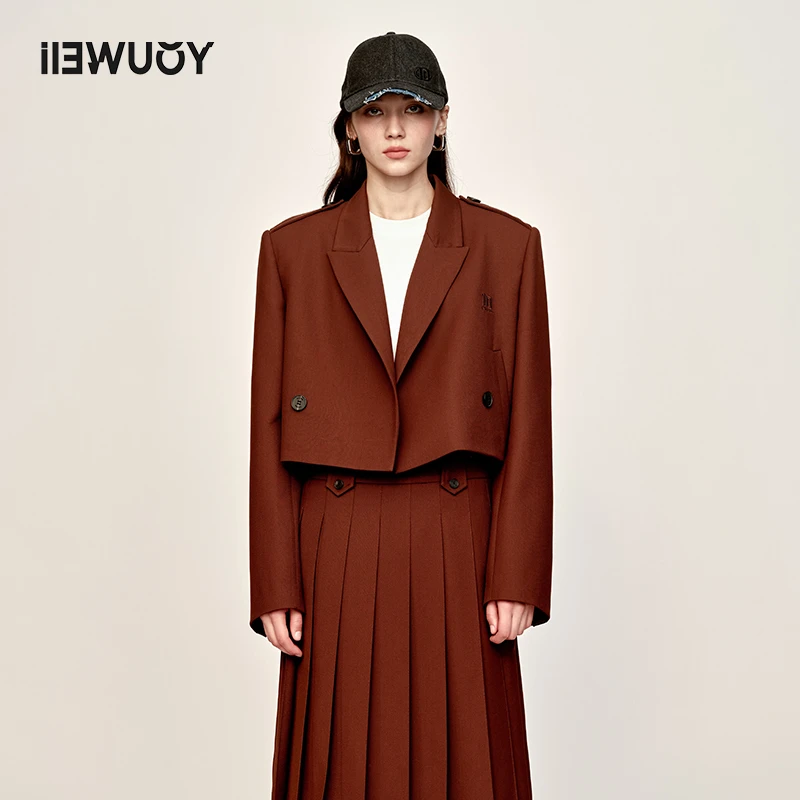有尾YOUWEI气质休闲外套含羊毛美拉德10号设计师Y1923307雅丹风