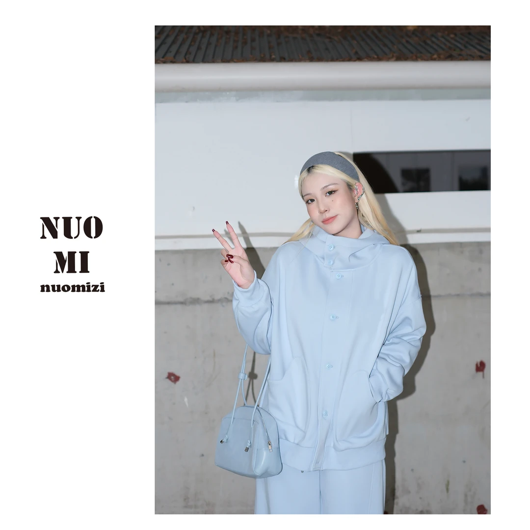 ZOZ糯米子[元气早八上衣] 版型超赞软糯宽松连帽卫衣时尚休闲