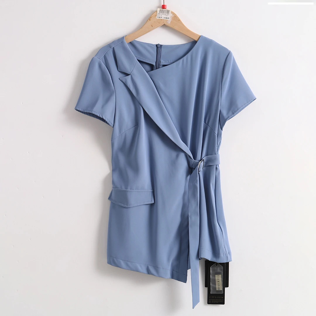 5371【 高级感设计款】巨丝滑~ 女式夏季轻薄凉爽不闷热时髦小衫