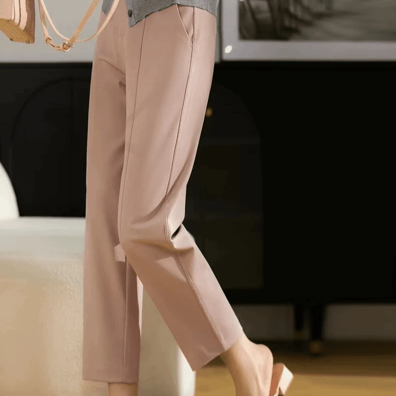 55008  品质柜货！精裁！时尚显瘦日常轻松好穿搭舒适茧型休闲裤