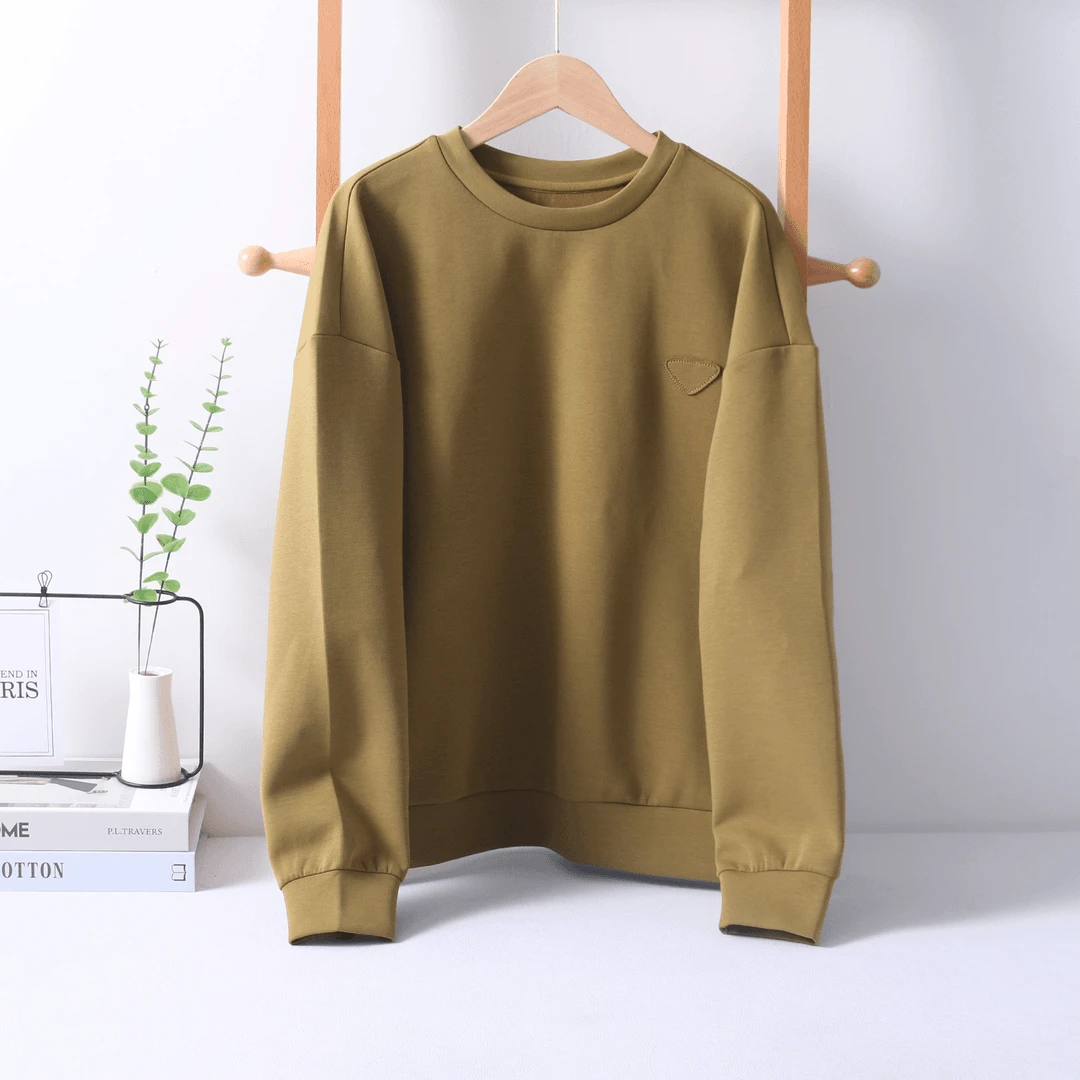 6910  柜货！简约百搭！棉！纯色时尚休闲长袖纯色卫衣