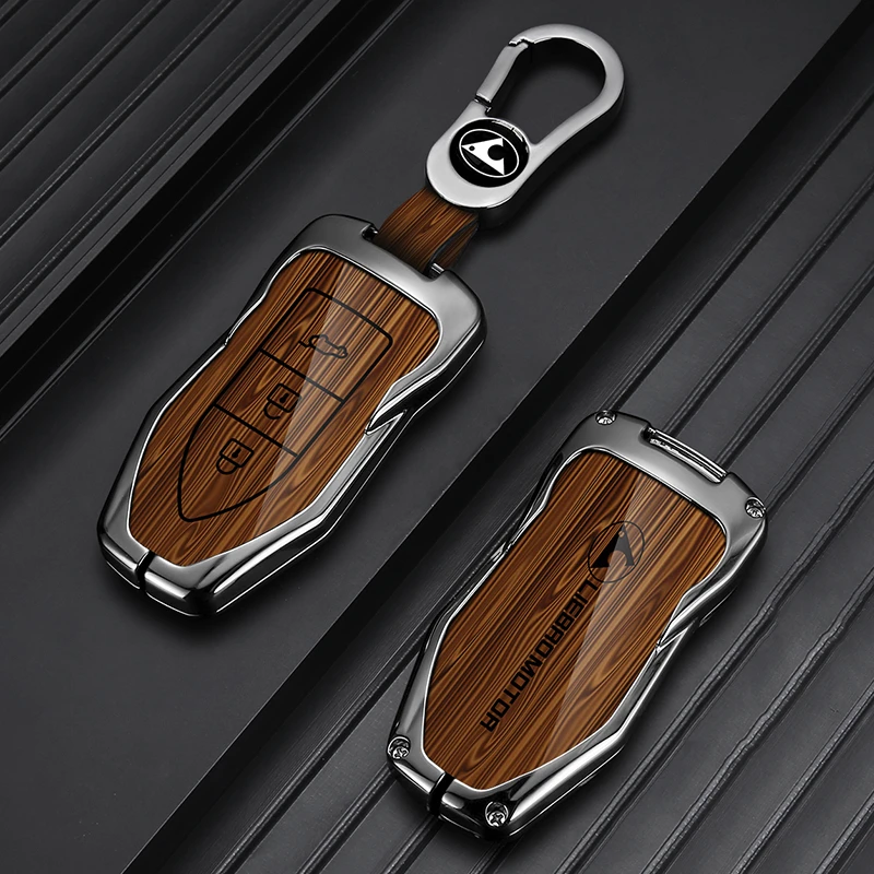 猎豹钥匙套14-17款cs10专用包猎豹CS10汽车遥控钥匙金属保护壳扣