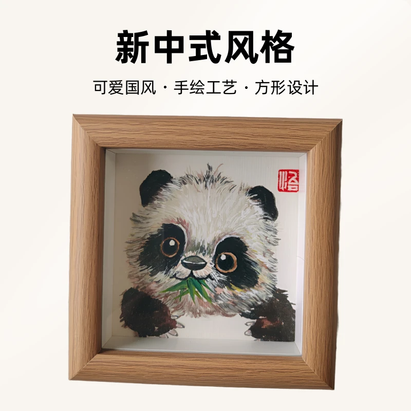 可爱国风4寸熊猫摆台