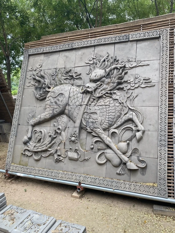麒麟吐玉书加七套壁画