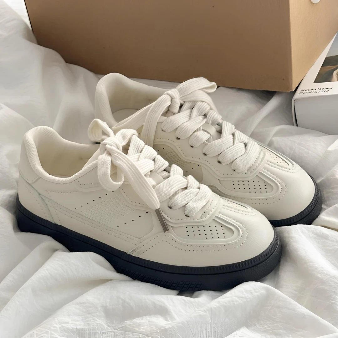 复古小众德训鞋女2024新款夏季小白鞋学生百搭透气休闲运动板鞋潮