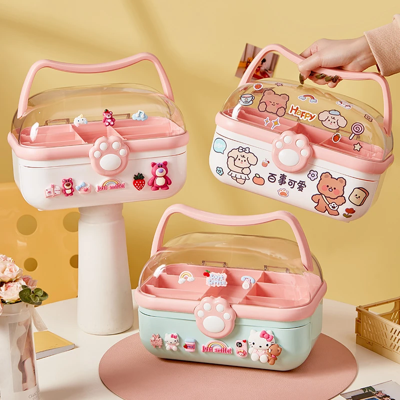 首饰盒/箱 儿童发饰收纳盒发箍发夹皮筋宝宝头绳首饰盒头饰饰品盒