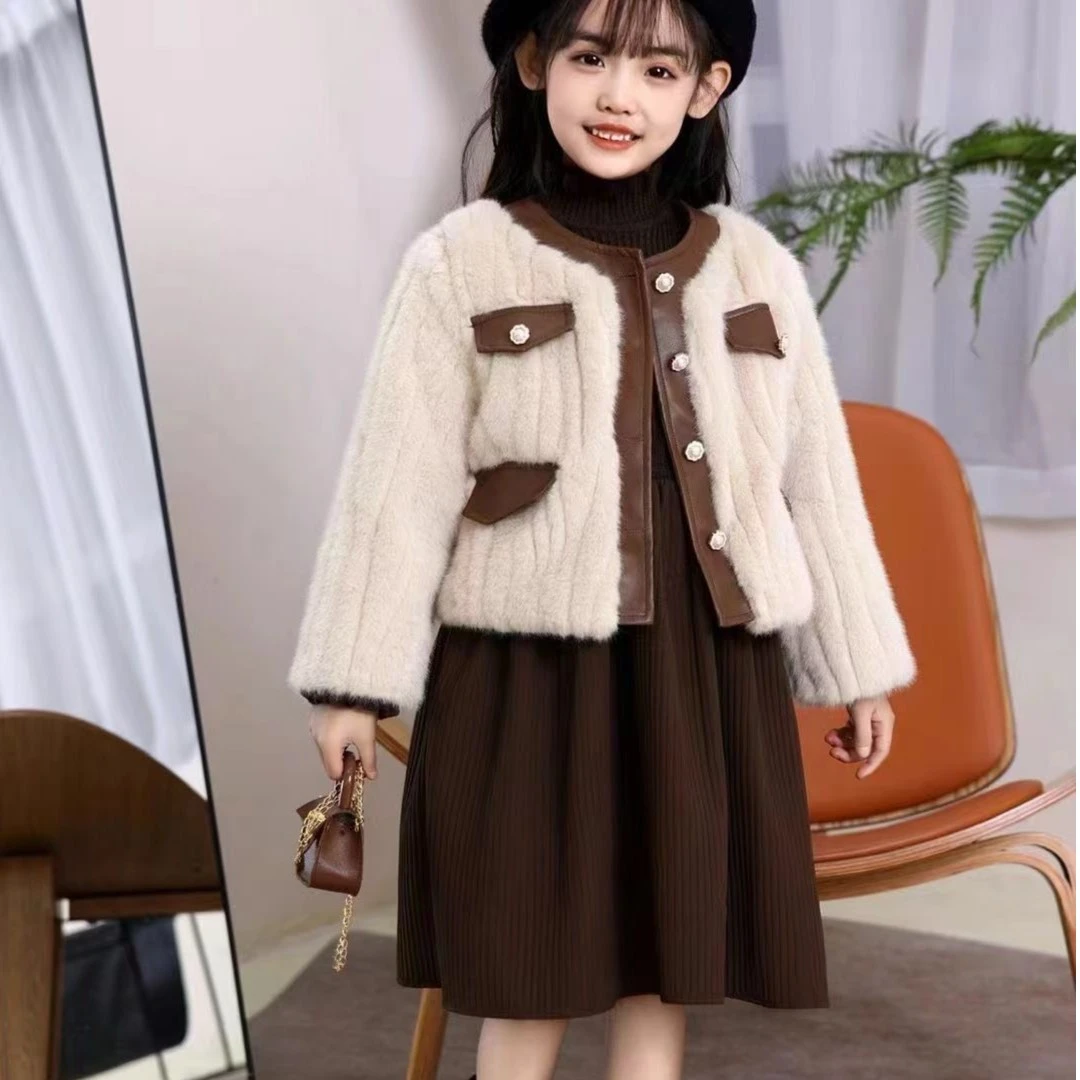 【新疆包邮】独角兽新款小香风两件套带包包H690