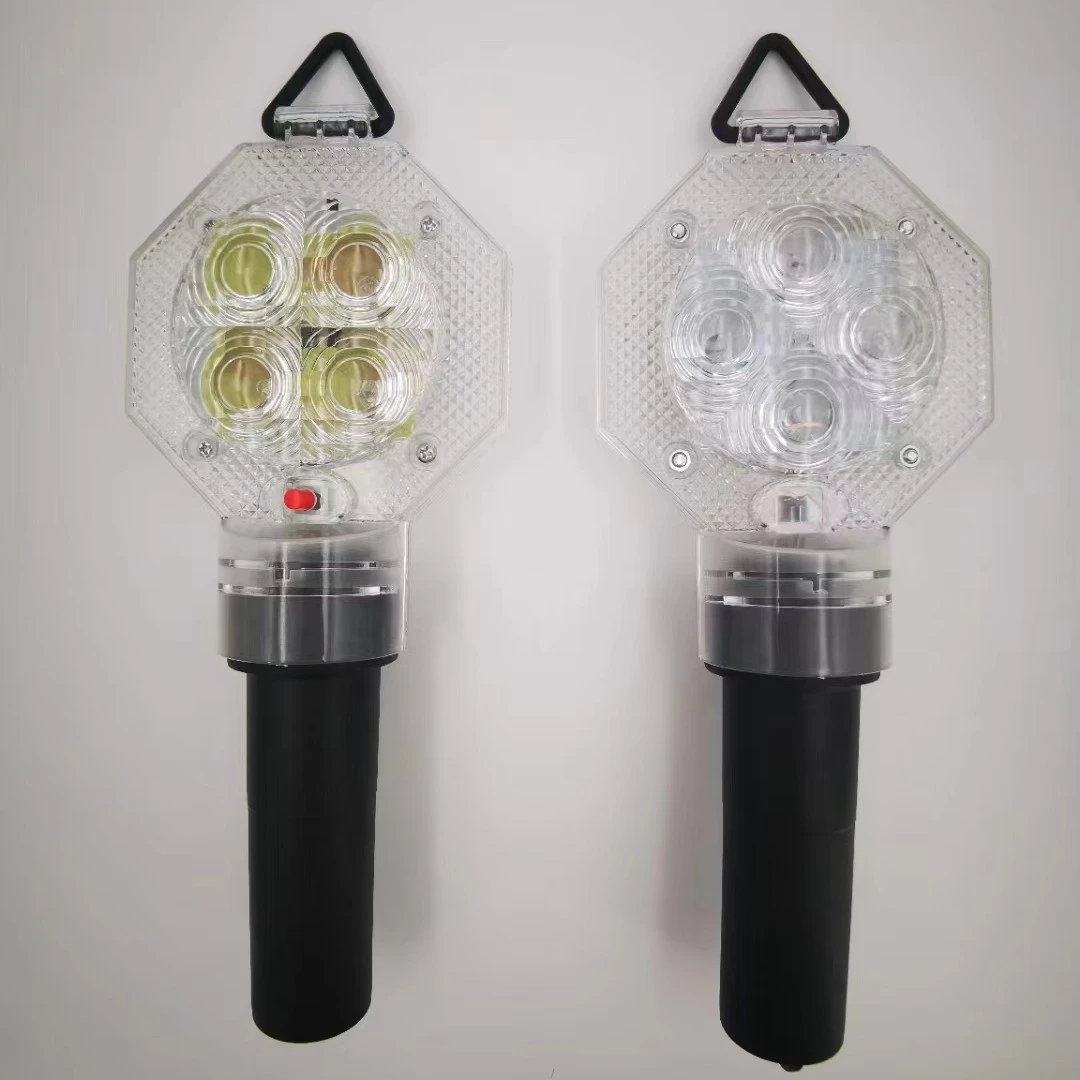 道路警示闪光灯爆闪夜间安全交通警示灯LED施工路障频闪猫眼灯