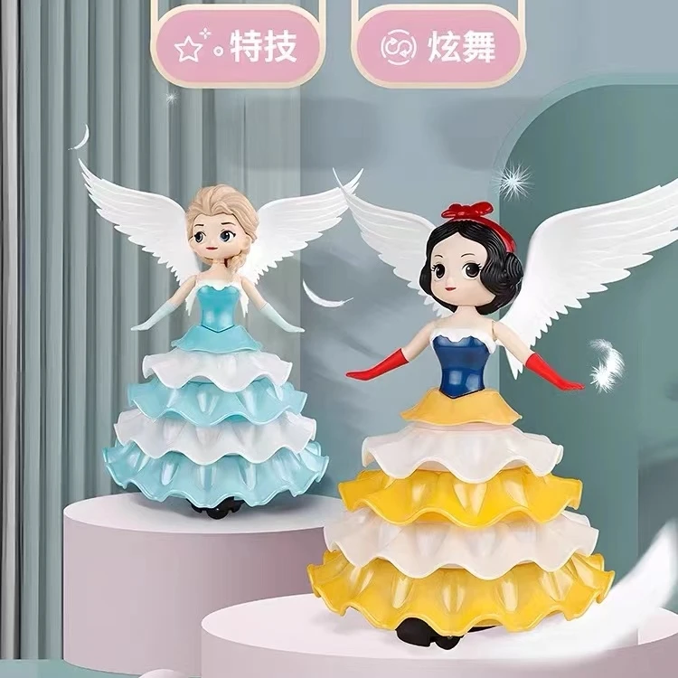 六一礼物爱莎公主跳舞唱歌发光玩具芭比娃娃音乐冰雪奇缘公主女孩