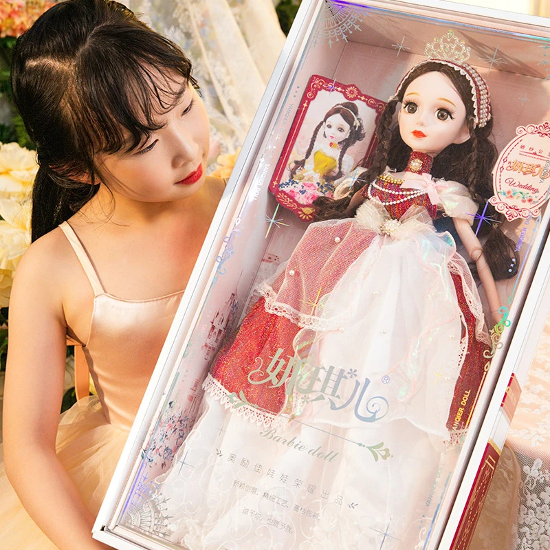 60厘米洋娃娃玩具大号女孩公主芭比2023新款仿真女童精美生日礼物