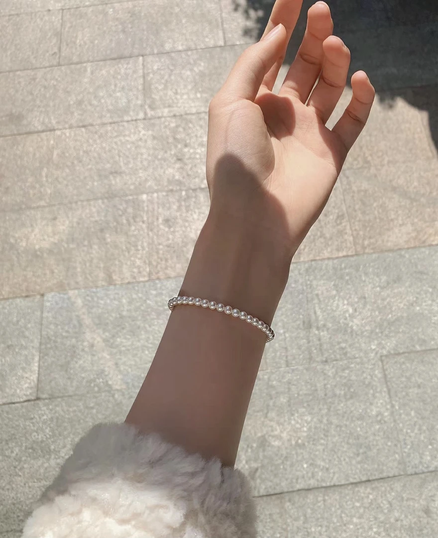 淡水珍珠手链4-4.5mm