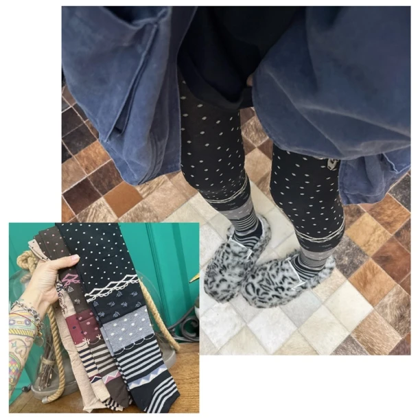 半脚踩针织打底连裤百搭高级轻奢品质ins设计师穿搭街拍网红