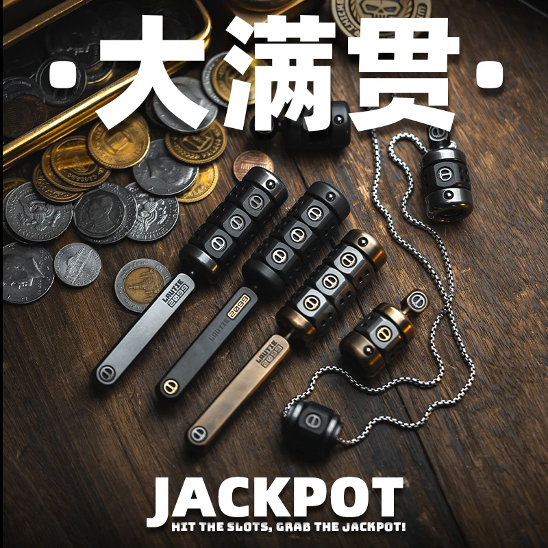 老铁匠大满贯 指尖陀螺玩具EDC棘轮解压手持决策器男朋友礼物现货