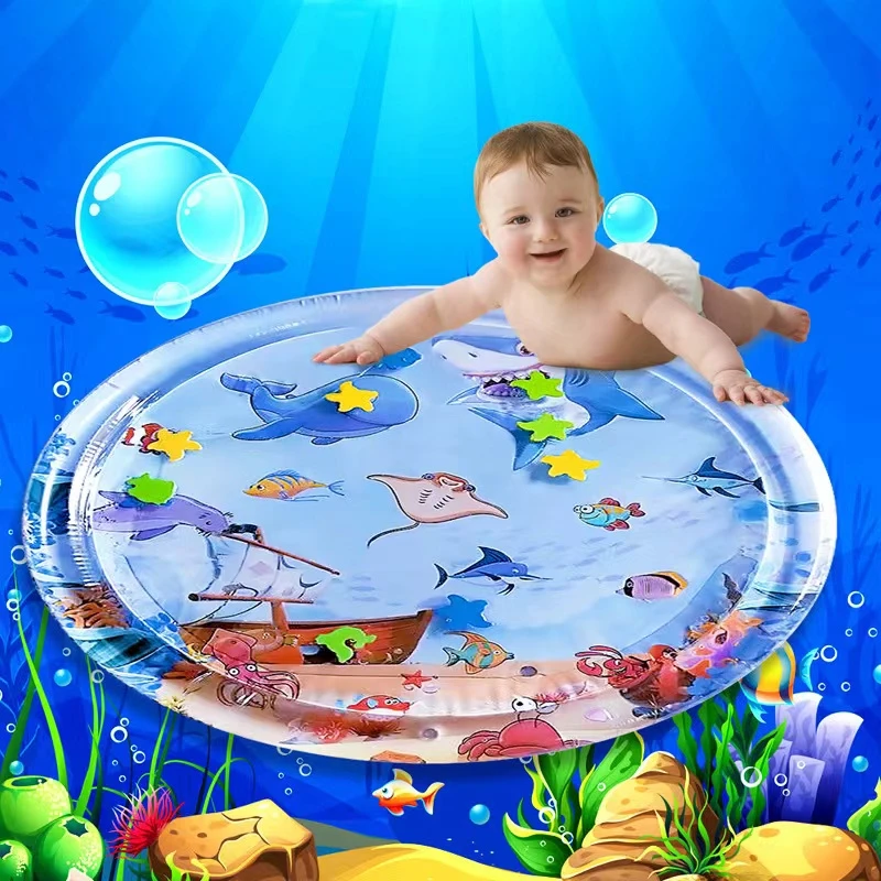 婴幼儿儿童充气拍拍垫婴儿拍水垫海洋鱼水垫玩具宝宝拍拍乐坐垫